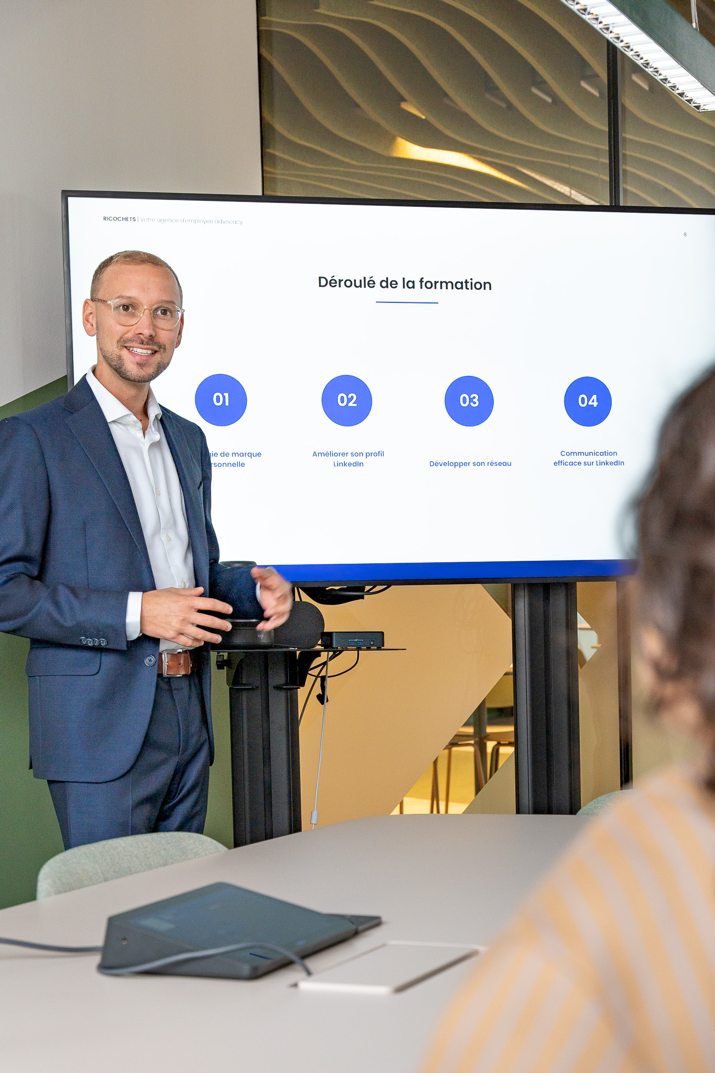Formation LinkedIn donnée par l'équipe Ricochets